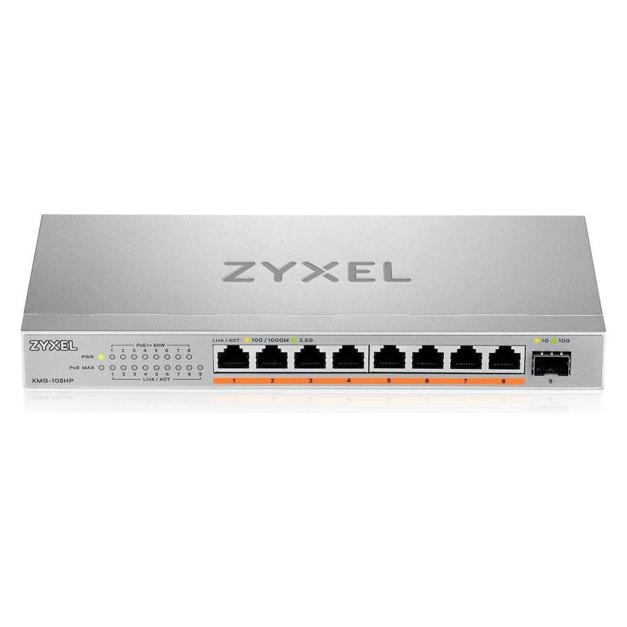 Zyxel XMG-108 8PORTS 2 5G+1 SFP+ 8POR (8 Ports) (XMG-108HP-GB0101F)