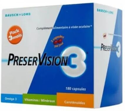 Bausch & Lomb Preservision 3 Cápsulas x180