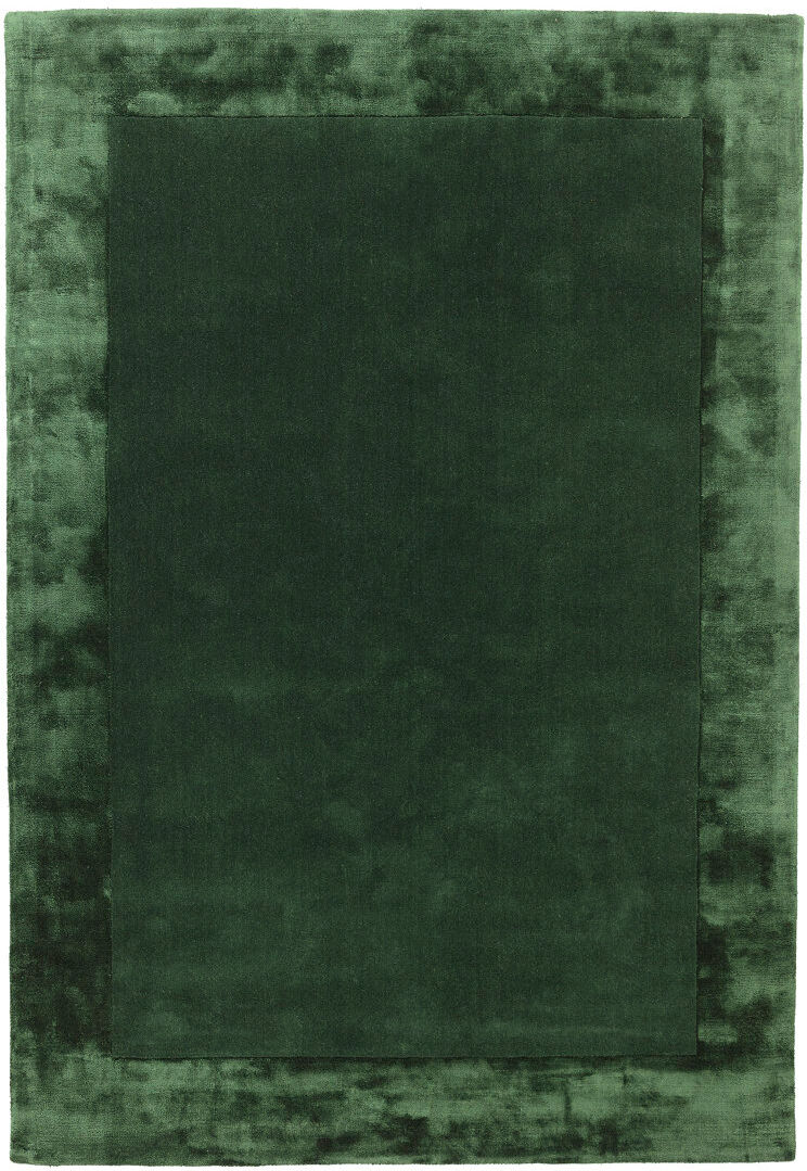 Wade Logan Abital Rectangle Wool and Viscose Hand Woven Dhurrie Area Rug Green Rectangle 80 x 150cm