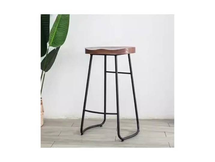 9bbhfJw4R Höhenhocker Barstuhl, aus massivem Holz, hoher Hocker