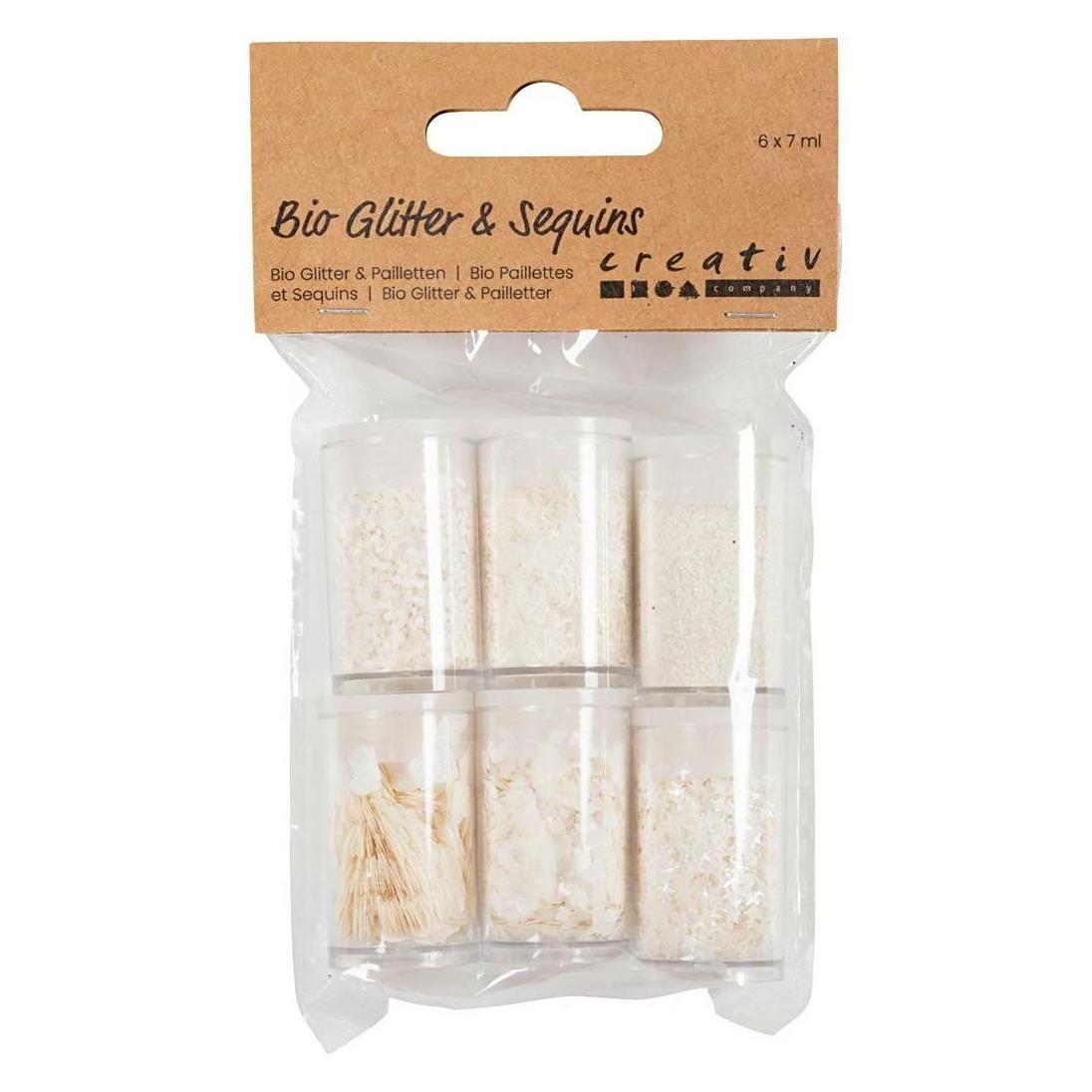 Creativ Company Glitzerset Weiss, 6 x 5 g (284613)