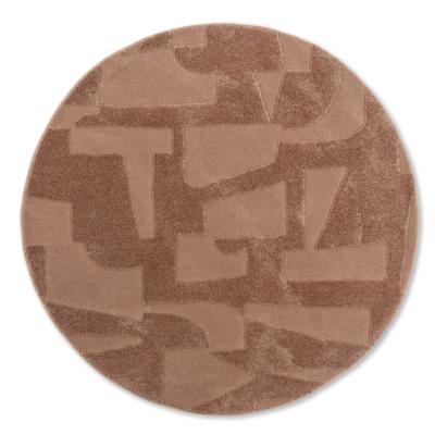 Teppich "Blaze 252", braun, B:160cm H:28mm L:160cm, Polyester, SCHÖNER WOHNEN-KOLLEKTION, Teppiche, Teppich, Indoor, pflegeleicht, verschiedene Formen, Hoch Tief Struktur