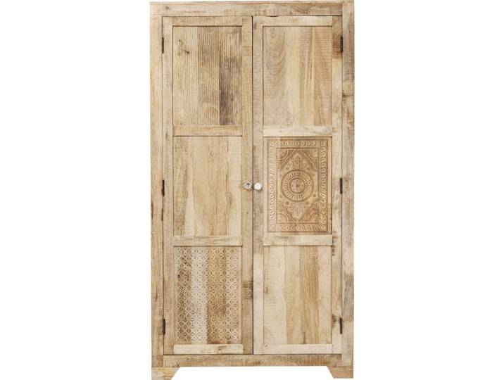 Armoire 2 portes en manguier massif sculpté