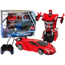 Auto Robot 2in1 R/C Fernbedienung Rot