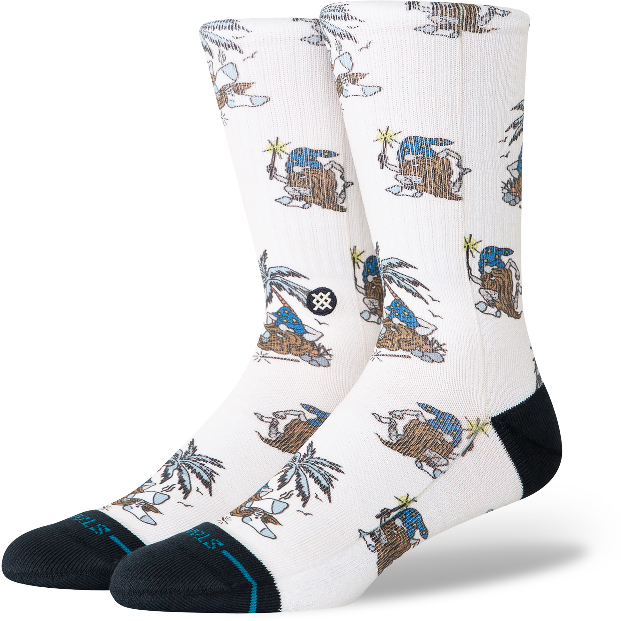 Stance Castaway Crew Freizeitsocken weiss Größe 38 Trekking Schnell trocknend