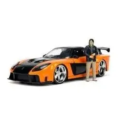 Jada The Fast and Furious Hollywood Rides 1/24 1997 Mazda RX7 avec Han figurine