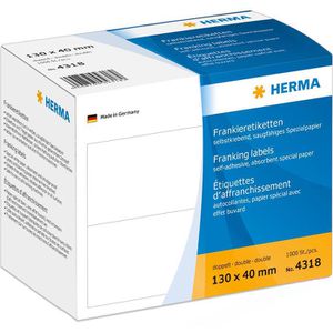 Herma 4318 Frankieretiketten weiß 130 x 40mm
