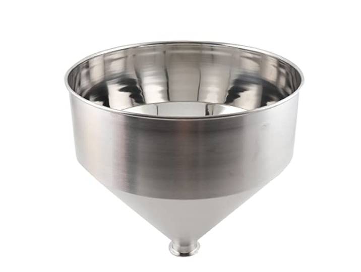 Edelstahl Trichter Durchmesser 400mm Metalltrichter 30L Fassungsvermögen Pasten- und Flüssigkeitsabfüllmaschine Trichters Großes Fassungsvermögen Edelstahl-Trichter