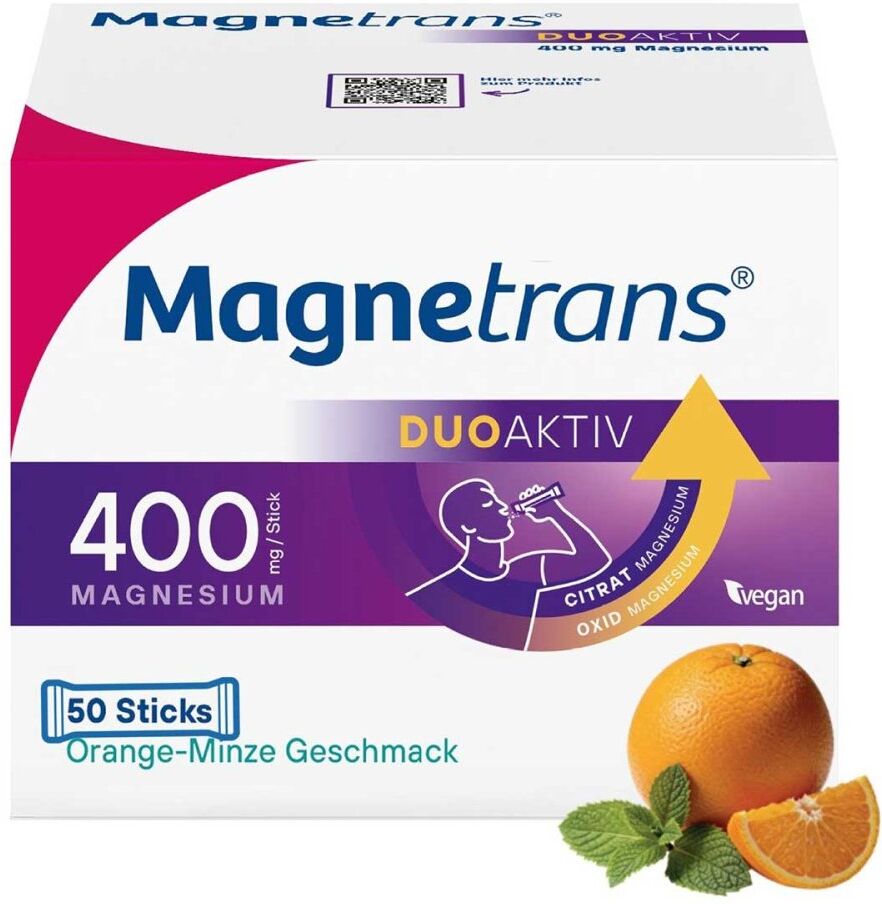 Magnetrans duo-aktiv 400mg Magnesium Direktgranulat-Sticks
