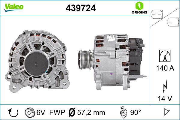 Valeo Generator New Original Part 439724 Für Vw
