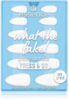 Essence WHAT THE FAKE! unhas artificiais 02 bare white . WHAT THE FAKE!