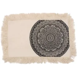 Traditional Mandala  Cushion - 30x50cm - black