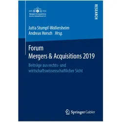 Forum Mergers & Acquisitions 2019, Fachbücher von Jutta Stumpf-Wollersheim, Andreas Horsch