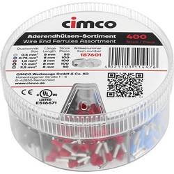 Cimco 187601 Aderendhülsen-Sortiment Teilisoliert 1 Set Dose
