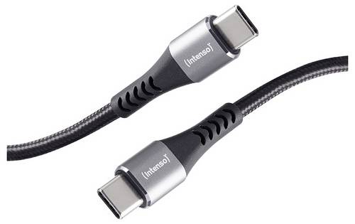 Intenso USB-C Kabel USB-C Stecker, USB-C Stecker 1.5 m Schwarz hochflexibel 7901000