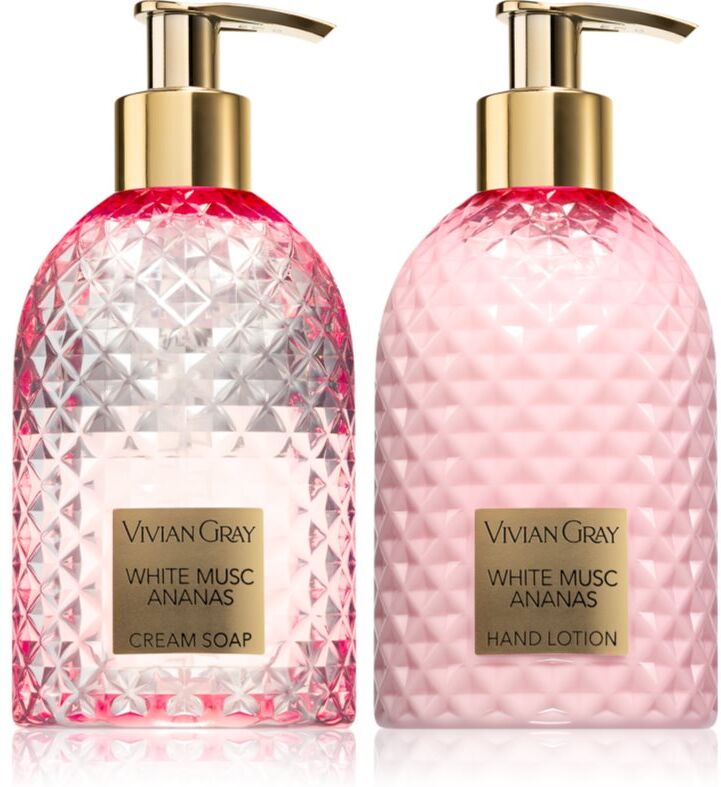 Vivian Gray Gemstone White Musc & Ananas coffret cadeau mains
