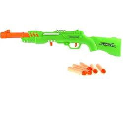 Toi-Toys - FAOMSTRIKEX - Gewehr mit 6 Schaumstoffpfeilen Shotgun Pistole grün