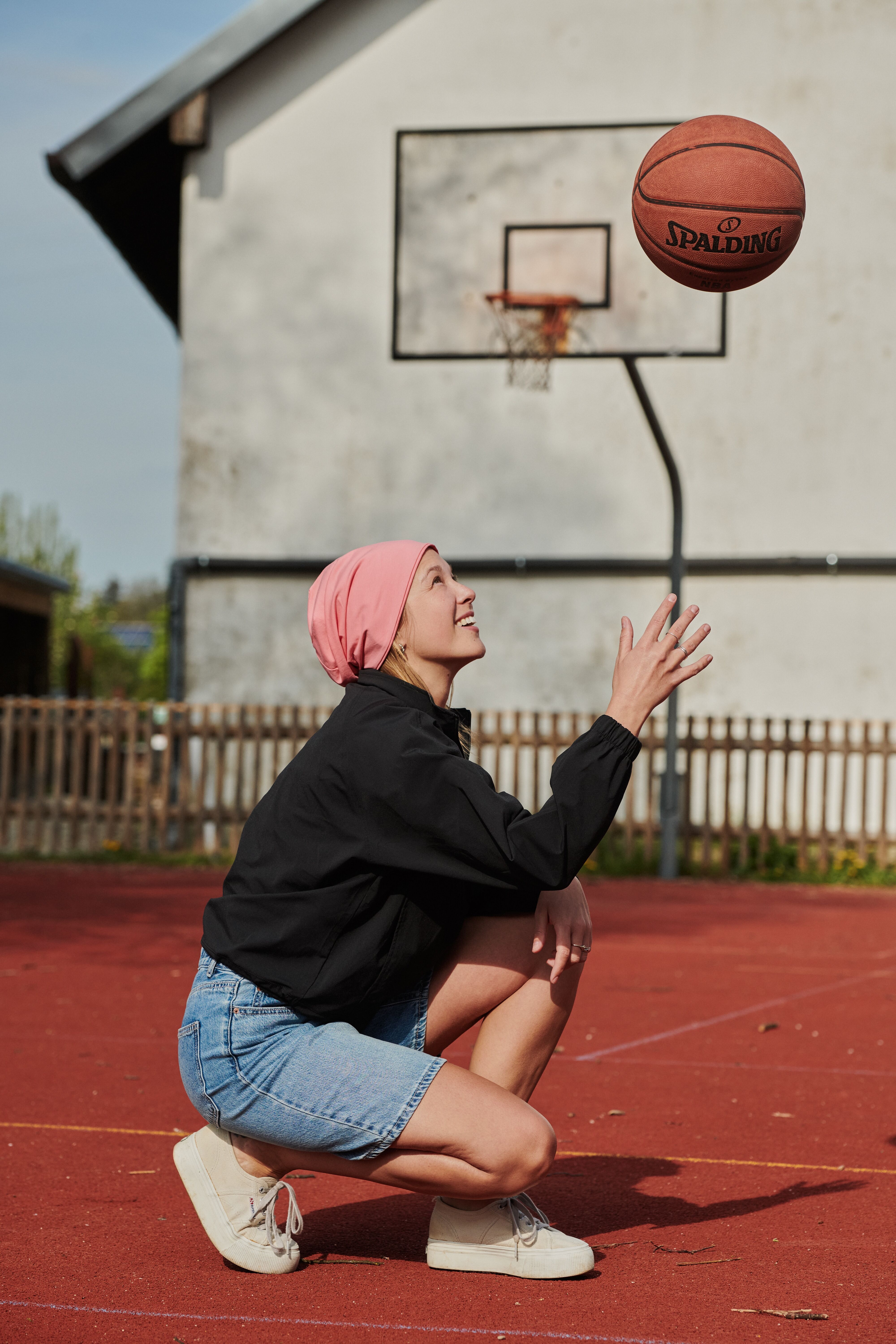 Beanie CHILLOUTS "Acapulco Hat", rosa (pink), Web, Baumwollmischung, unifarben, Mützen Beanie, klassische Forrm, kleines Markenlogo, Doppellagig pink Einheitsgröße