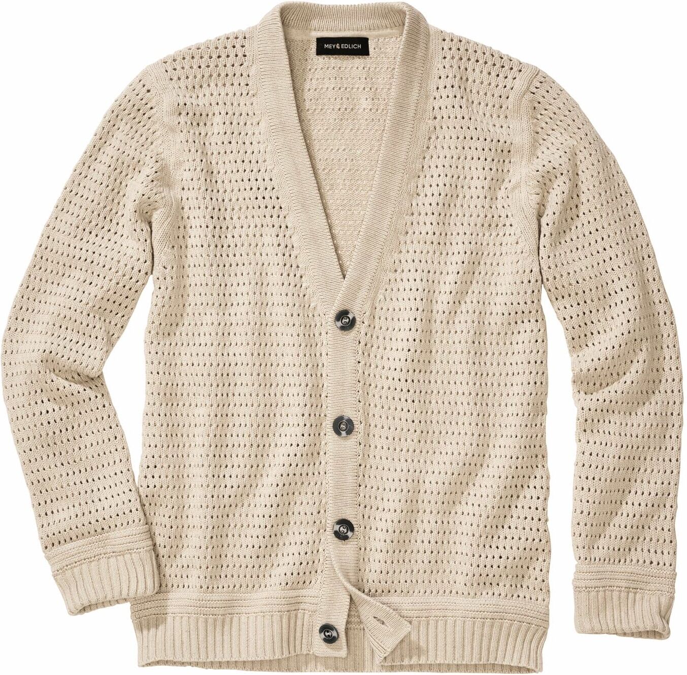 Mey & Edlich Perforierter Cardigan Beige 50