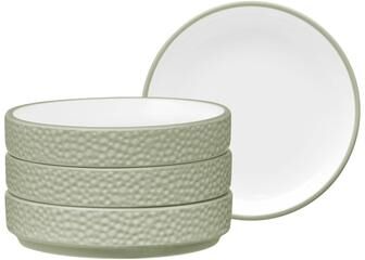 "Noritake Colortex Stone Set of 4 Stax Mini Plates, 3-3/4"""