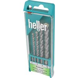 Heller 17744 3 Hartmetall Stein-Spiralbohrer-Set 4teilig 5 mm, 6 mm, 8 mm, 10 mm Zylinderschaft 1 Set