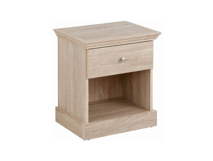 Mid.you Nachttisch Binz, Eiche, 1 Schublade(n) Schubladen, Sockel, 45x50x35 cm, Schlafzimmer, Nachttische