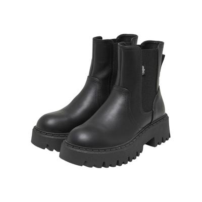 Stiefel BUFFALO "Buffalo ZANE CHELSEA - VEGAN NAPPA", Damen, Gr. 38, schwarz, Polyurethan, unifarben, Schuhe Stiefel