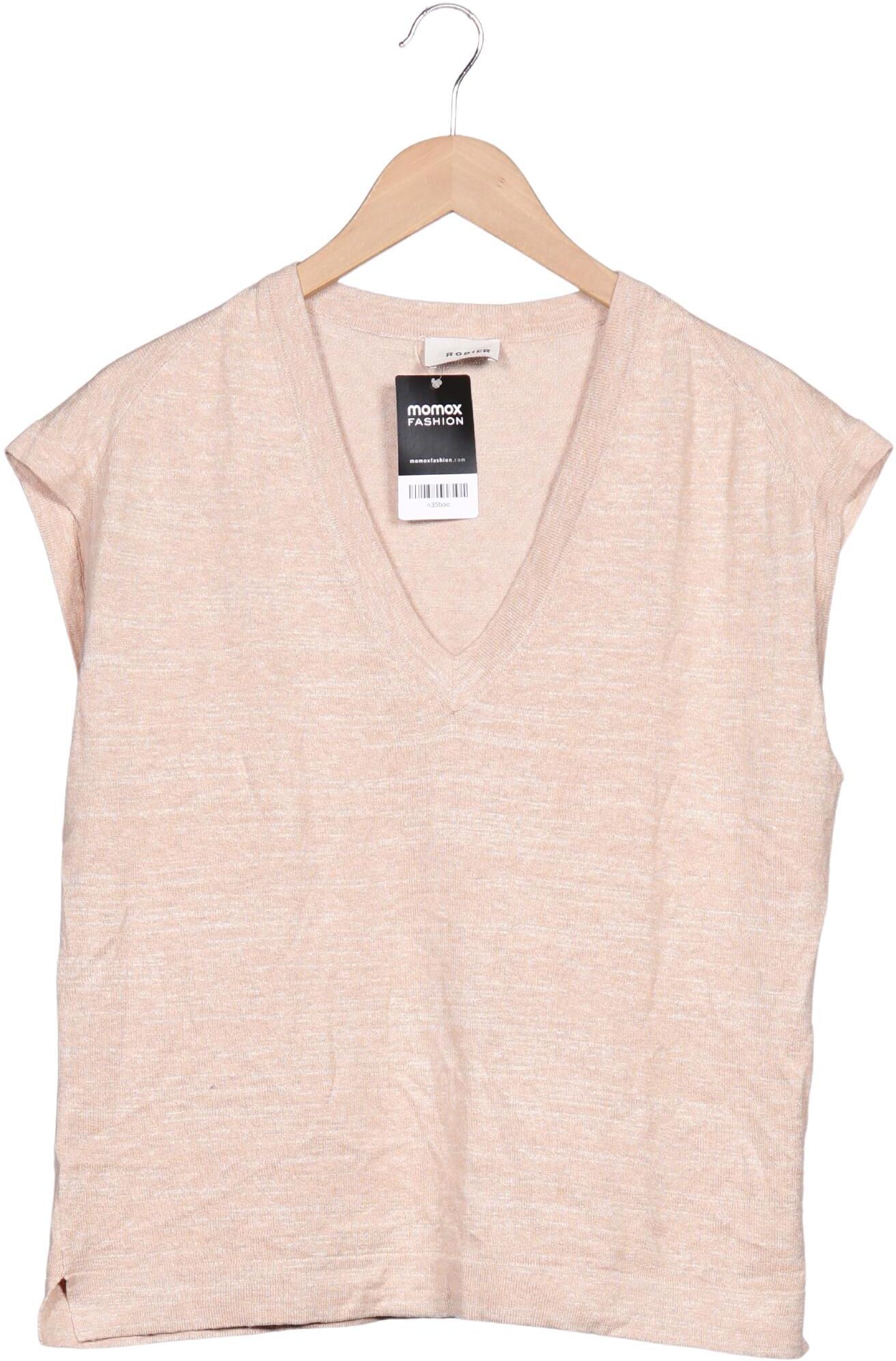Rodier Damen Pullover, Beige, Gr. XL, Baumwolle / Hanf - Second Hand