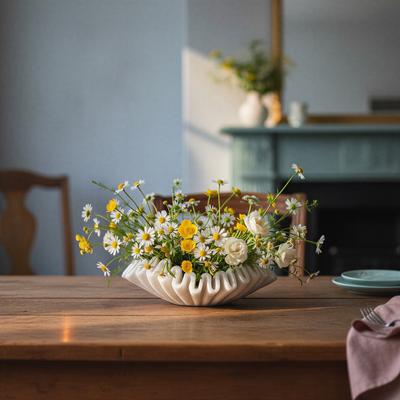 Storied Home Marble Pleated Dish
