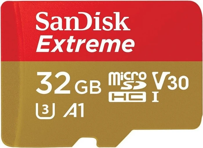 SANDISK MicroSDHC 32GB Extreme A1 Class 10 UHS-I (V30) + SD Adapter