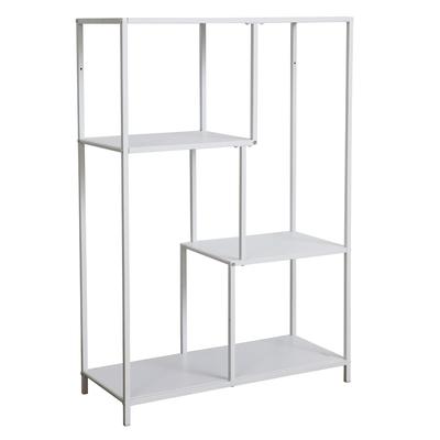 SVITA CARME Metallregal Standregal Metall Industrial Design Bücherregal Weiß