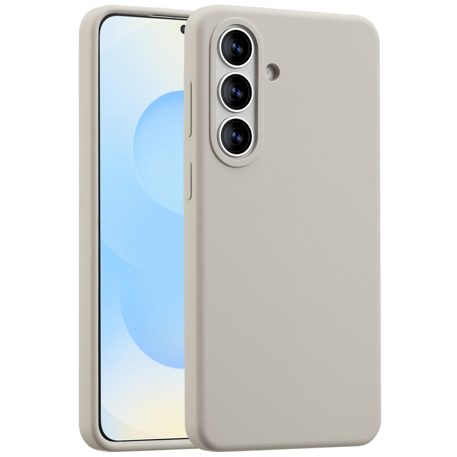 Accezz Liquid Silikoncase mit MagSafe für das Samsung Galaxy S26 Plus - Stone SH00092250