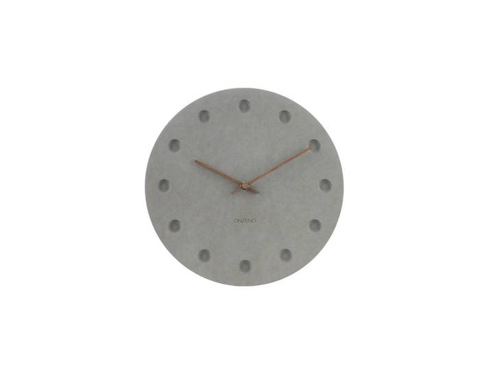Onzeno Wanduhr Design Grau 29/29 cm, 29x29x1 cm, Dekoration, Uhren, Wanduhren