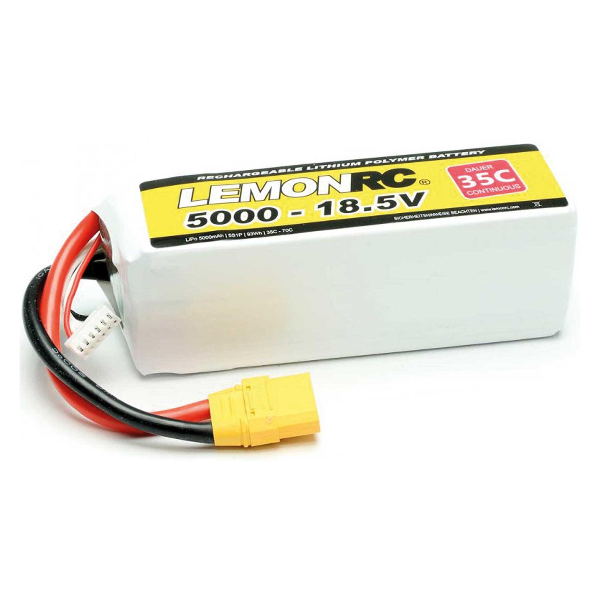 Pichler LEMONRC XT 5000 - 18.5V (35C) Lipo Akku (5000 mAh, 18.50 V) (15738)