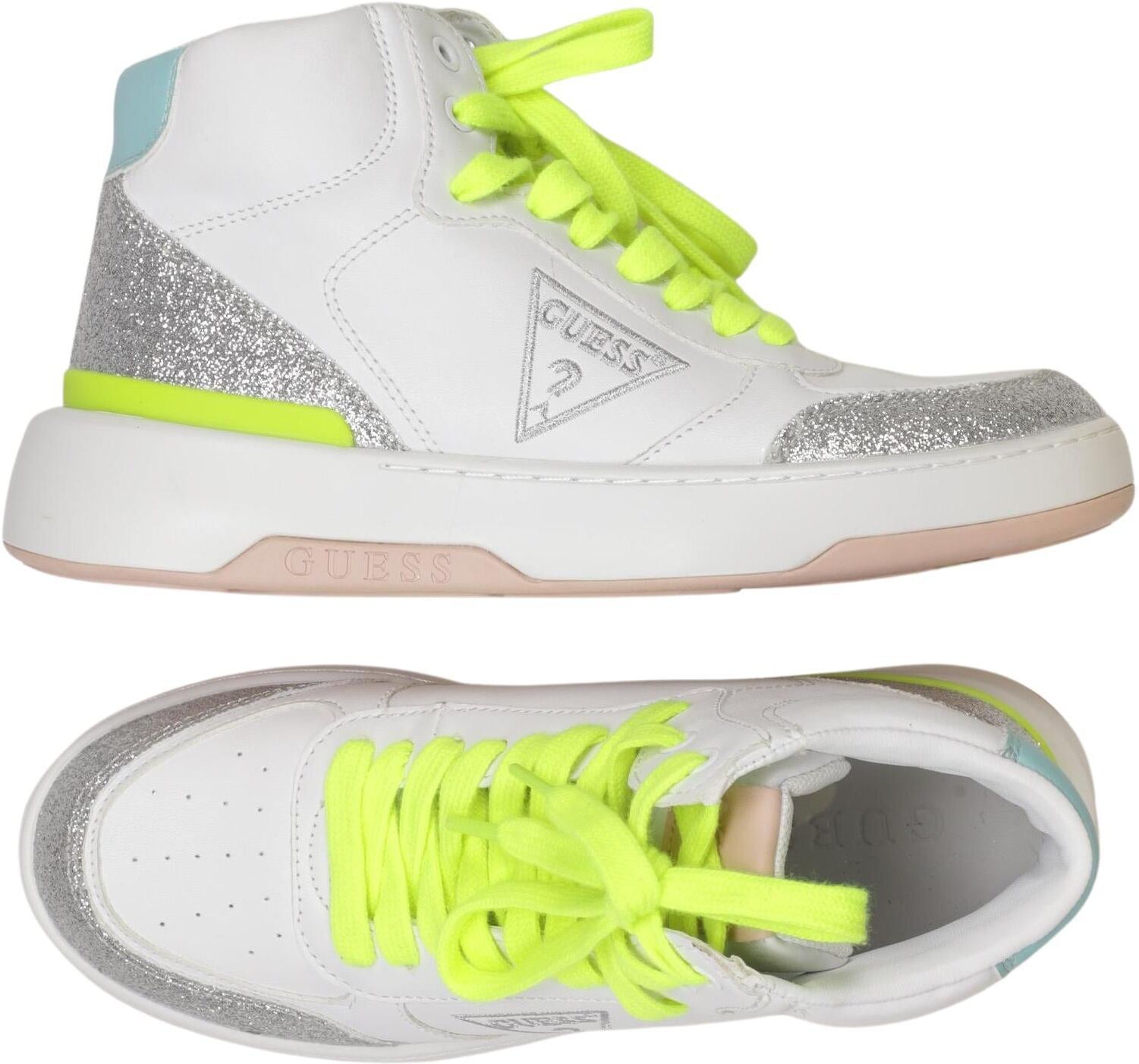Guess Damen Sneaker, Neon, Gr. EU 36, Kunstleder - Second Hand
