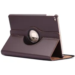Schutzhülle für iPad Air 2 9.7 Tablet Hülle Schutz Tasche Case Cover Braun 360 Grad drehbar Rotation Bumper