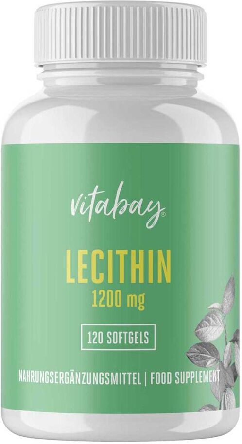 Vitabay Lecithin 1200 Mg Sojalecithin+Vit.E vegan Weichk.