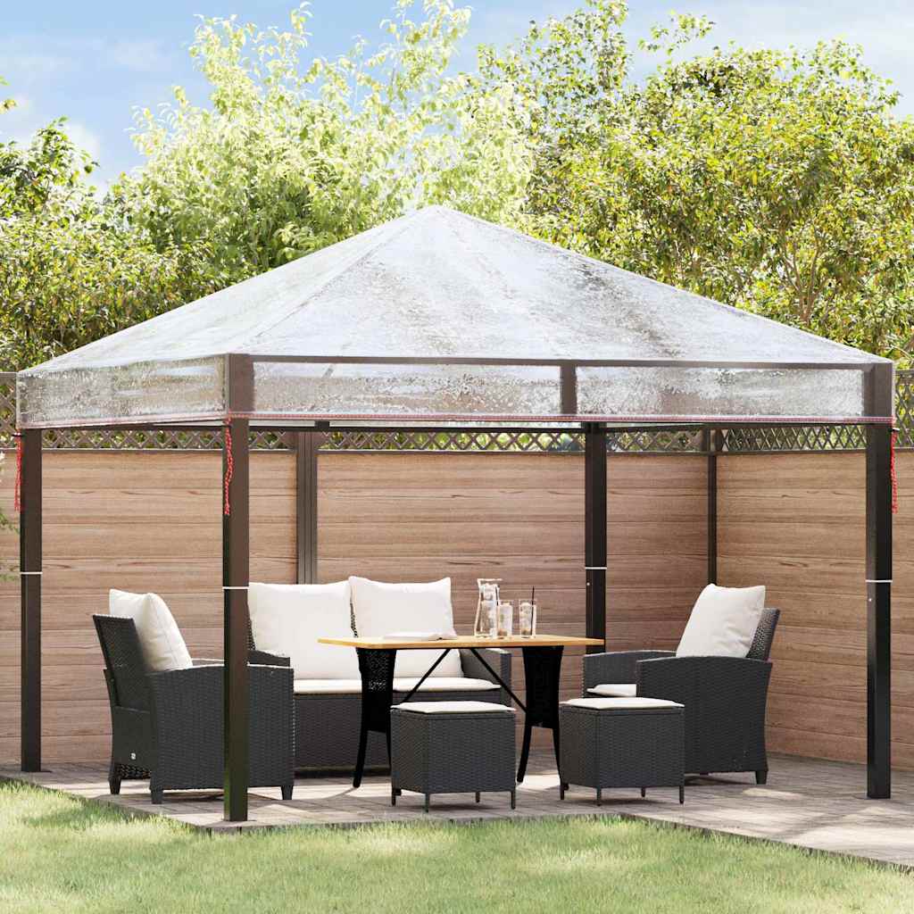 vidaXL Remplacement de housse de gazebo 300 x 300 x 26 cm Transparent