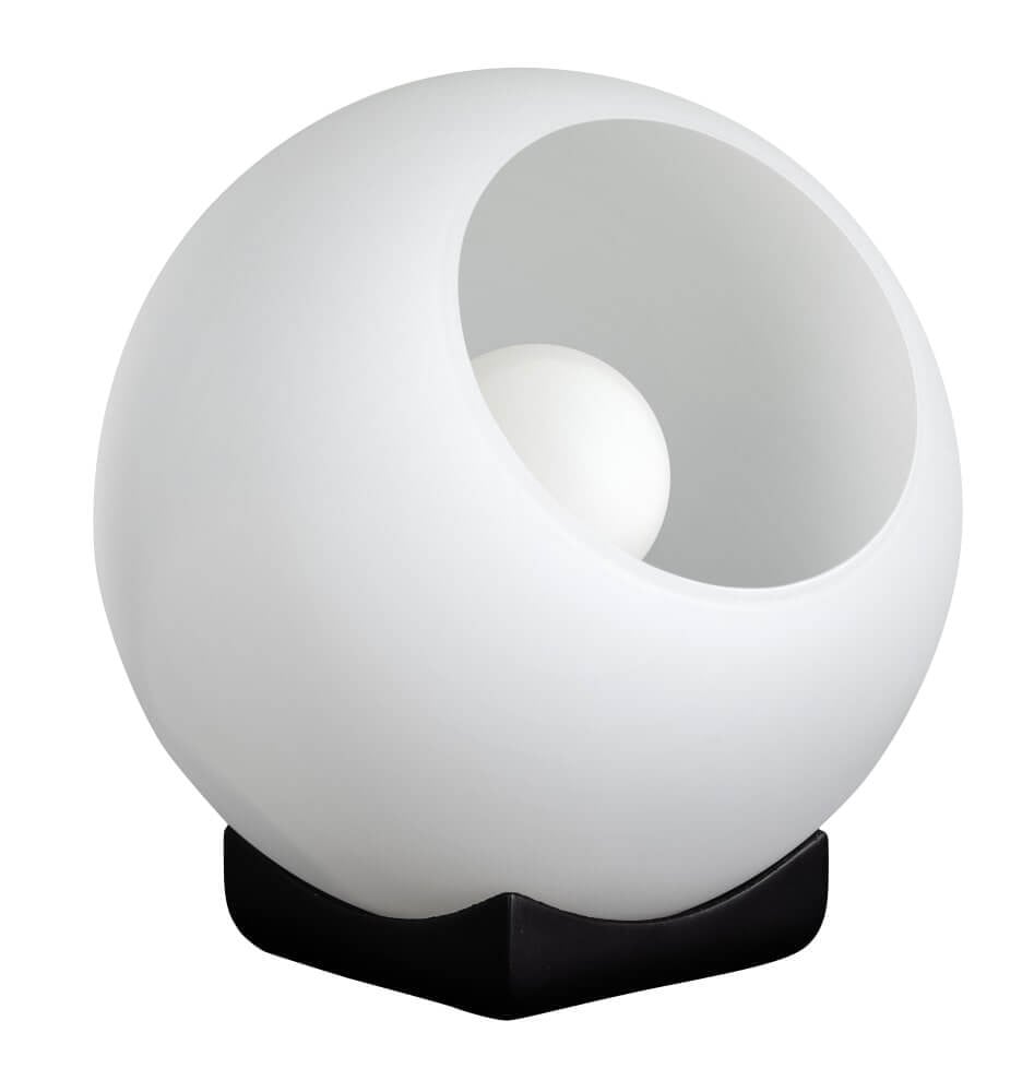 ETH Glazen tafellamp Orb Opal wit en transparant Ø 20 cm