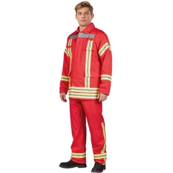 Maskworld Feuerwehr Kostüm für Erwachsene rot (L)
