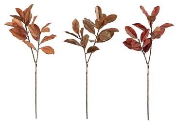 Melrose International Fall Magnolia Leaf Spray (Set of 6) - N/A