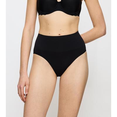 Shapingslip TRIUMPH "Soft Sculpt", Damen, Gr. 40, schwarz, Single Jersey, Obermaterial: 78% Polyamid, 22% Elasthan, unifarben, körpernah, Unterhosen, nahtlos, leicht formend, hoher Beinausschnitt