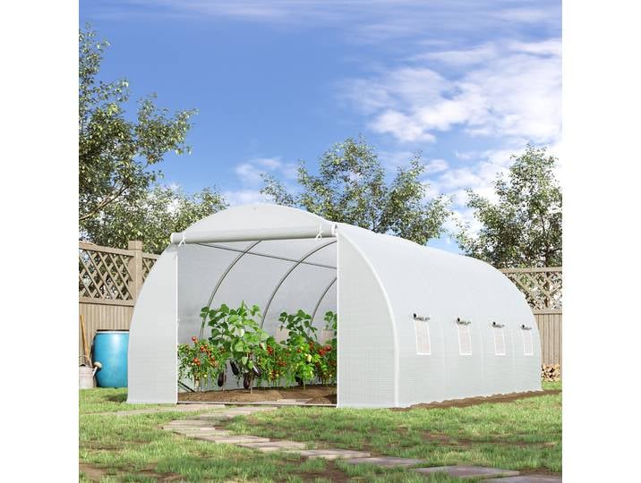 Serre en plastique Outsunny, serre, serre en film, maison pour plantes