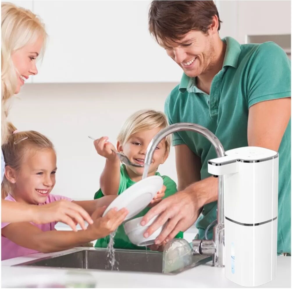 INF Berührungsloser automatischer Schaumseifenspender - 400ML USB wiederaufladbar, 0.3s schneller Sensor, wandmontierbar