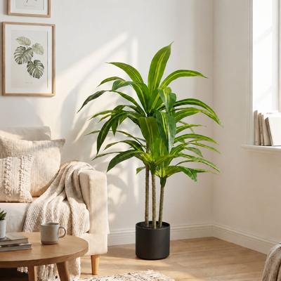 YVANLA Artificial Plant Fake Dracaena Tree Potted