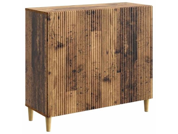 TEKGHUT Sideboard Altholz 89 x 34,5 x 80 cm Holzwerkstoff Rechteckige Form, Vintage-Design, verstellbare Bretter, 90°-Pendeltüren, konische Beine, Holzfinish