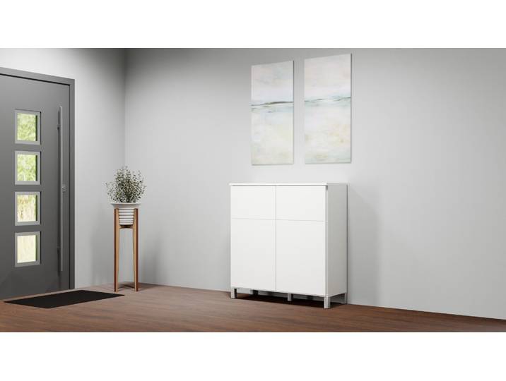 Votre design de meuble en quelques clics sur le configurateur Mélaminé premium Blanc alpin