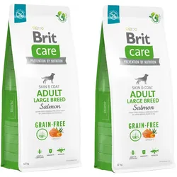 BRIT CARE Dog Grain-free Adult Large Breed Salmon 2x12kg