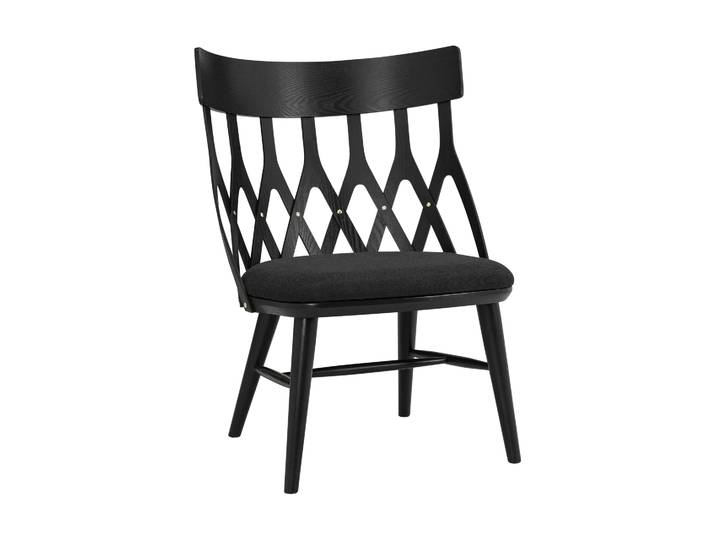 Hans K Chaise longue Y5 Lasuré noir- coussin noir