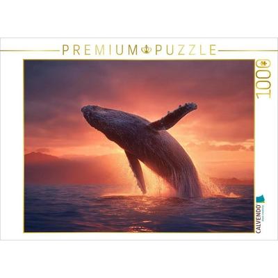 CALVENDO Puzzle Buckelwal, wenn Giganten tanzen | 1000 Teile Lege-Größe 64x48cm Foto-Puzzle für glückliche Stunden, Game von , Calvendo Puzzle